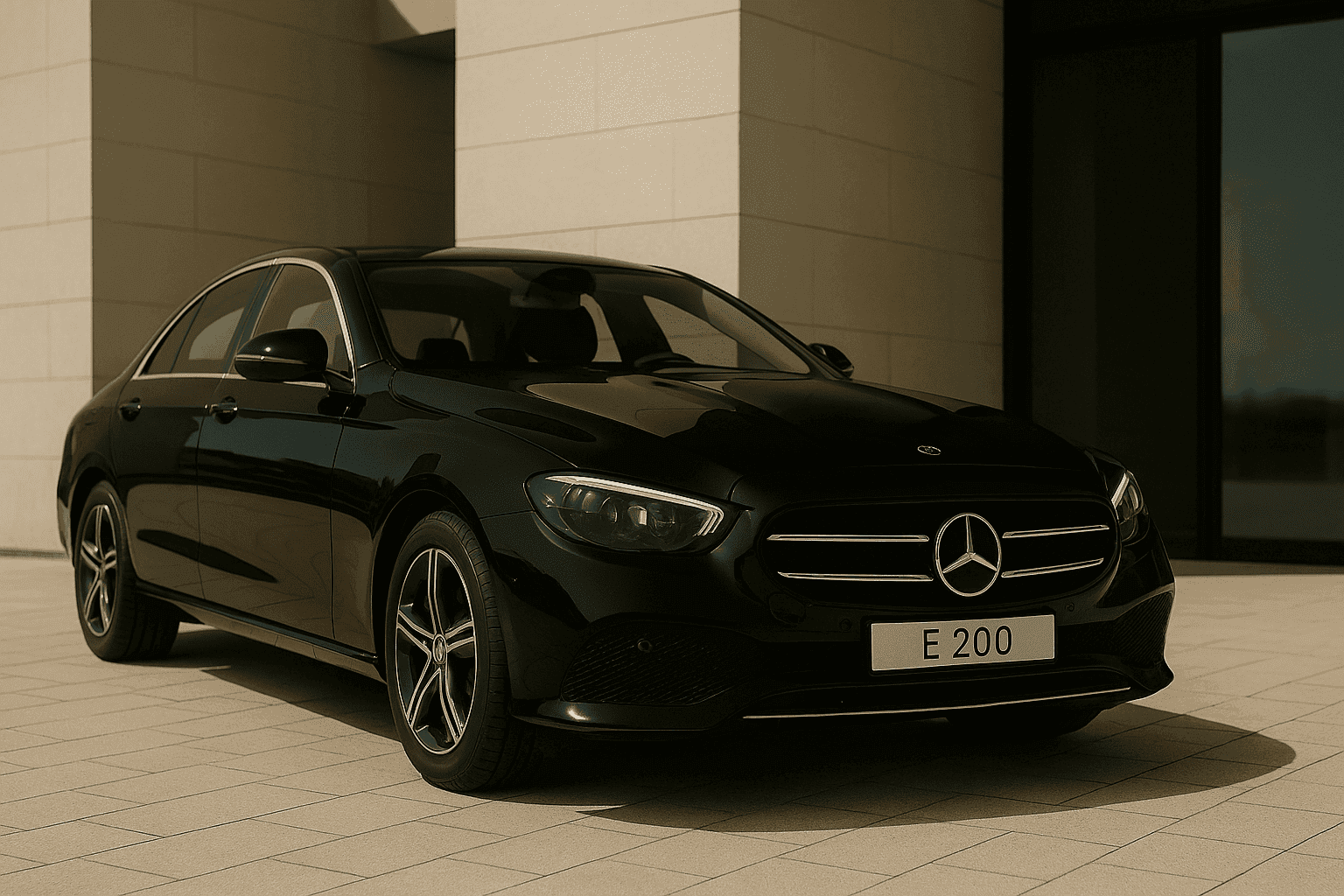 صورة سيارة Mercedes E200 من أسطول شركة الصفتي ليموزين